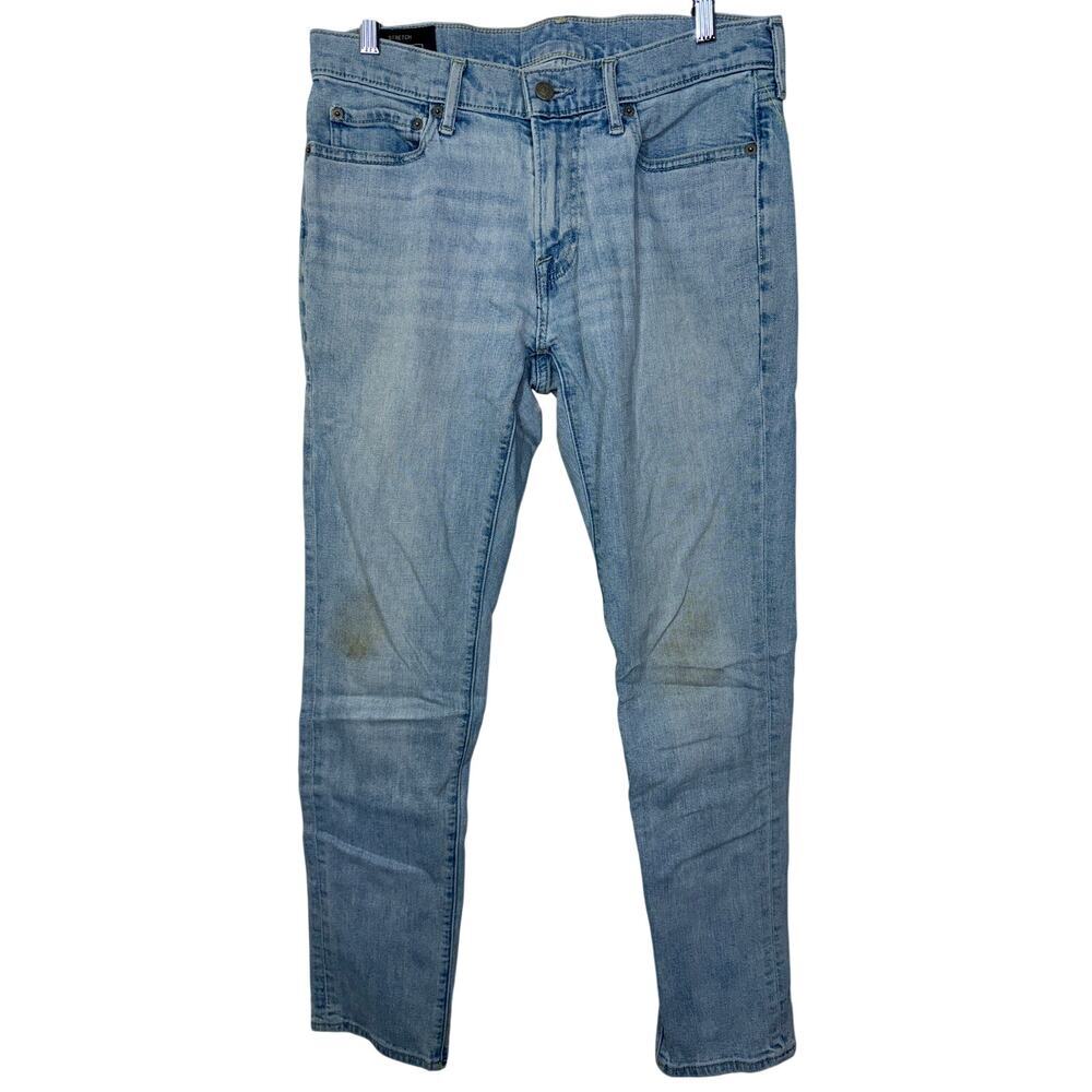 Abercrombie & Fitch Stretch Skinny Light Wash Blue Denim Jeans Womens 31W x 30L